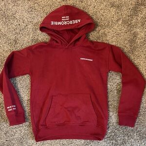 Abercrombie Burgundy Hoodie